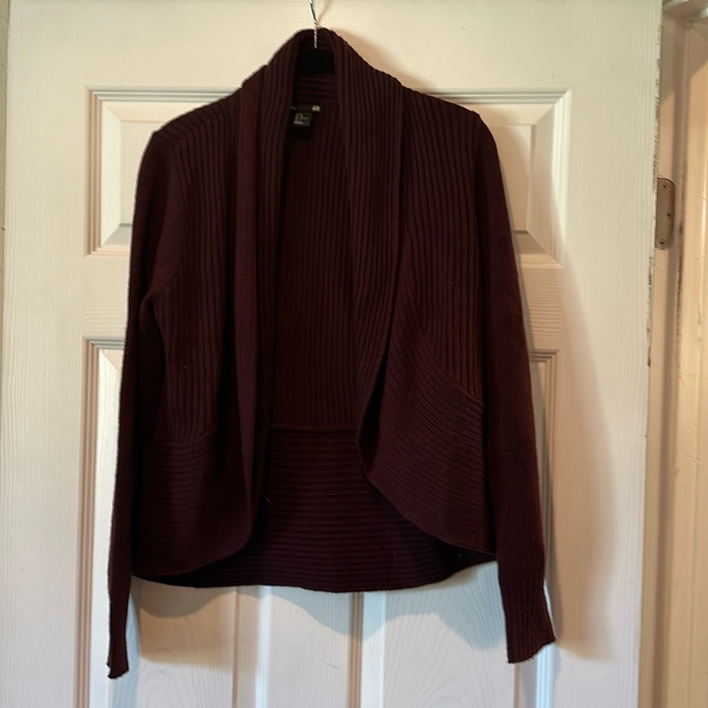 Burgundy cardigan